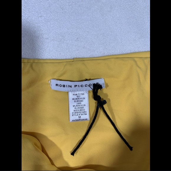 NEW $78 Robin Piccone Ava Classic Bikini Bottoms in Yellow [SZ Medium ]‎ #3381 - Picture 7 of 12
